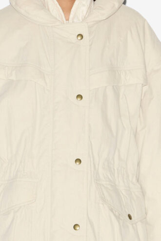 Damone Plain-Colored Cotton Coat Damone Plain-Colored Cotton Coat