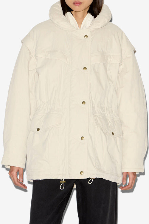 Damone Plain-Colored Cotton Coat Damone Plain-Colored Cotton Coat
