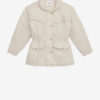 Damone Plain-Colored Cotton Coat Damone Plain-Colored Cotton Coat