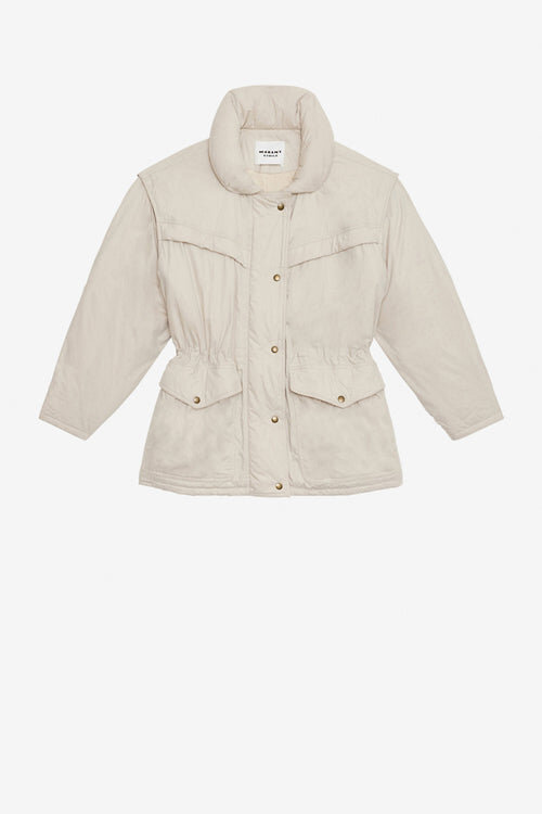 Damone Plain-Colored Cotton Coat Damone Plain-Colored Cotton Coat