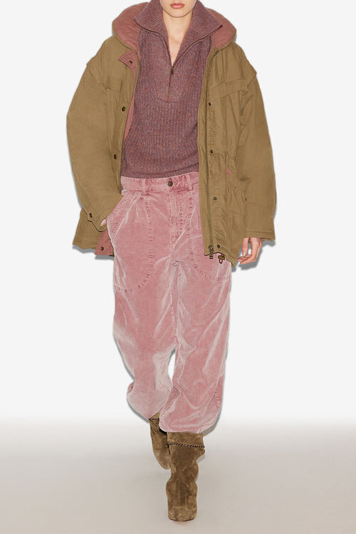 Damone Two-Toned Cotton Coat Damone Two-Toned Cotton Coat