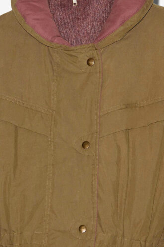 Damone Two-Toned Cotton Coat Damone Two-Toned Cotton Coat