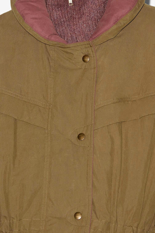 Damone Two-Toned Cotton Coat Damone Two-Toned Cotton Coat