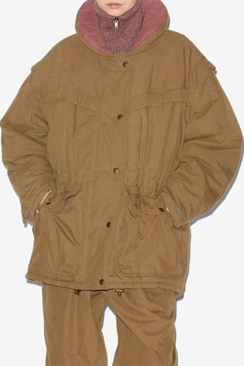 Damone Two-Toned Cotton Coat Damone Two-Toned Cotton Coat