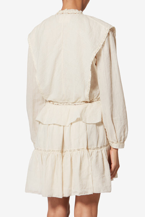 Damya Frilly Cotton and Linen Gauze Dress Damya Frilly Cotton and Linen Gauze Dress