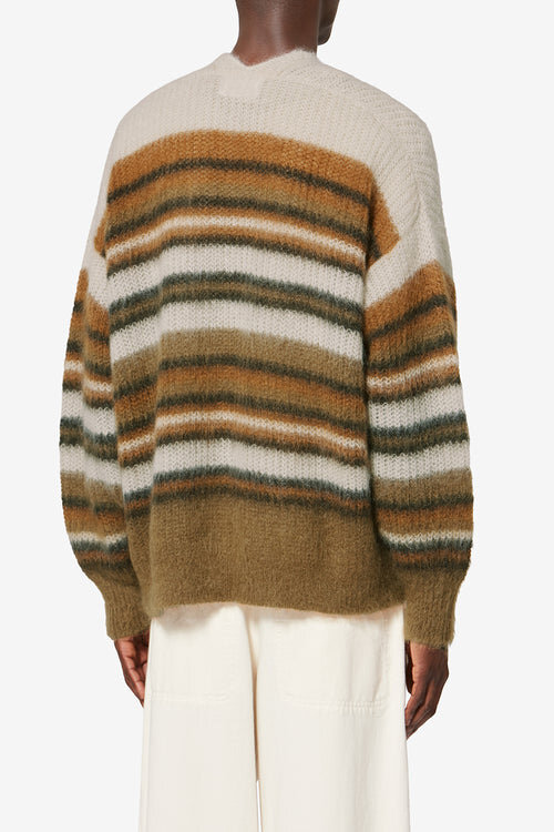 Danah Striped Mohair Cardigan Danah Striped Mohair Cardigan