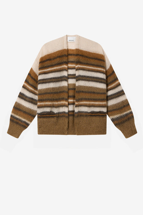 Danah Striped Mohair Cardigan Danah Striped Mohair Cardigan