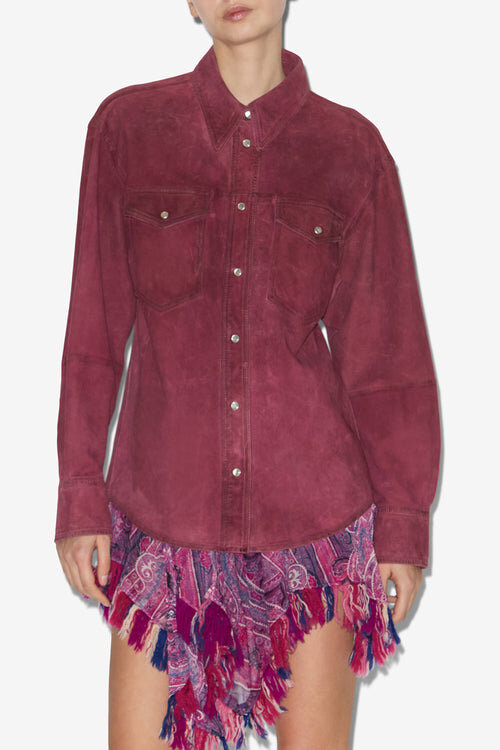 Danisia Suede Leather Shirt Danisia Suede Leather Shirt