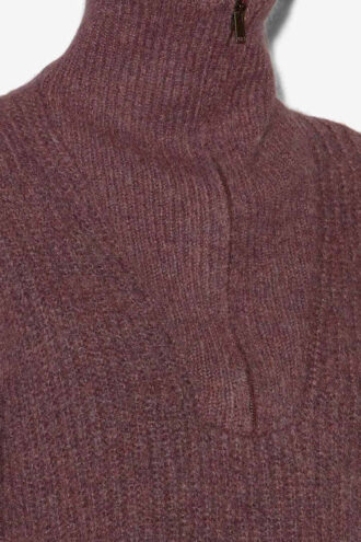 Danita Zip-Up Collar Knit Sweater