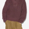 Danita Zip-Up Collar Knit Sweater