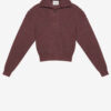 Danita Zip-Up Collar Knit Sweater