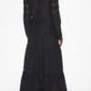 Daniva Long Elaborate Cotton Voile Dress Daniva Long Elaborate Cotton Voile Dress