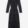 Daniva Long Elaborate Cotton Voile Dress Daniva Long Elaborate Cotton Voile Dress
