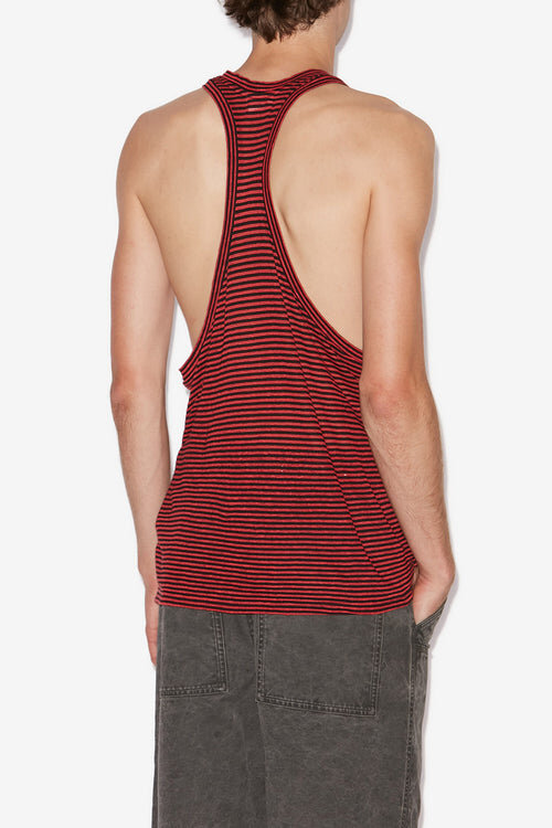Darius Striped Linen Tank Top Darius Striped Linen Tank Top