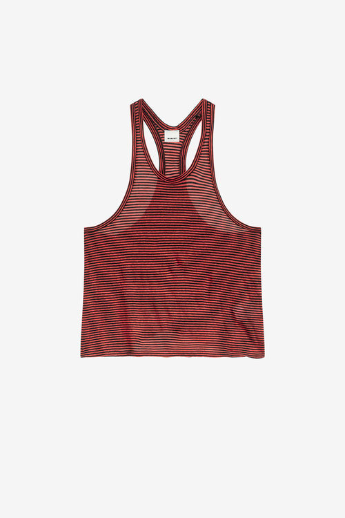 Darius Striped Linen Tank Top Darius Striped Linen Tank Top