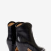 Darizo High-Heeled Leather Cowboy Boots