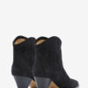 Darizo High-Heeled Suede Calfskin Leather Cowboy Boots