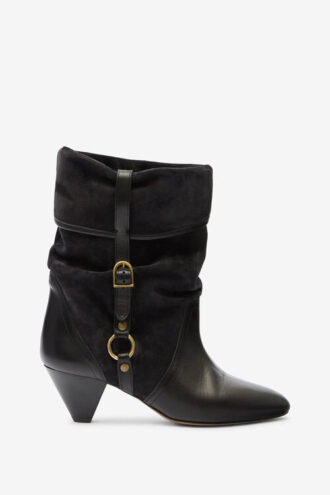 Darner Buckle Suede Leather Boots Darner Buckle Suede Leather Boots