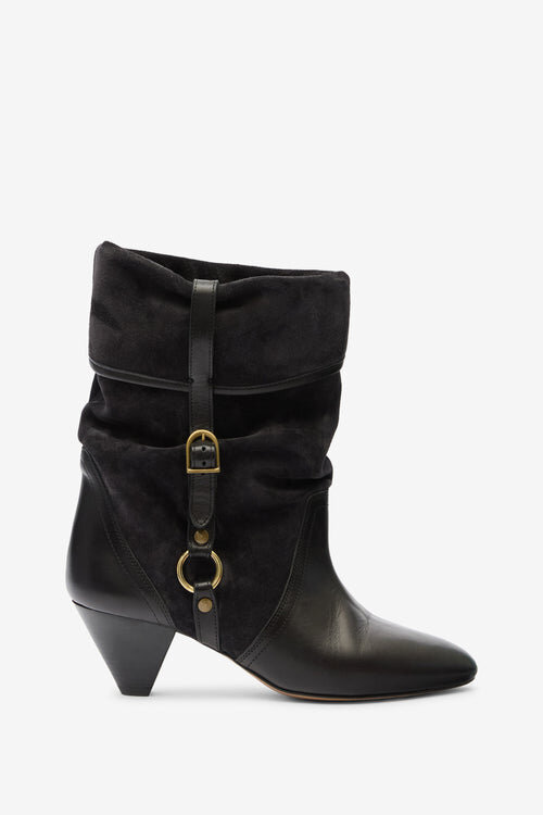 Darner Buckle Suede Leather Boots Darner Buckle Suede Leather Boots