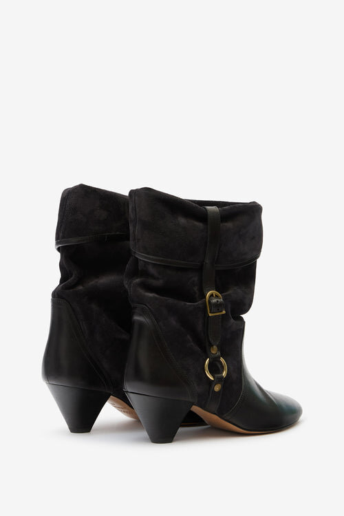 Darner Buckle Suede Leather Boots Darner Buckle Suede Leather Boots