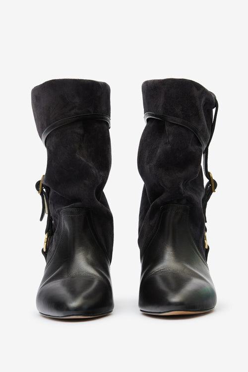 Darner Buckle Suede Leather Boots Darner Buckle Suede Leather Boots