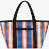 Darwen Shoulder Tote Bag in Striped Nylon Darwen Shoulder Tote Bag in Striped Nylon