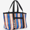 Darwen Shoulder Tote Bag in Striped Nylon Darwen Shoulder Tote Bag in Striped Nylon