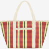 Darwen Striped Shoulder Tote Bag Darwen Striped Shoulder Tote Bag