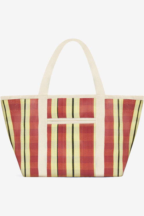 Darwen Striped Shoulder Tote Bag Darwen Striped Shoulder Tote Bag