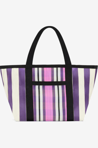 Darwen Striped Shoulder Tote Bag