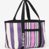 Darwen Striped Shoulder Tote Bag Darwen Striped Shoulder Tote Bag