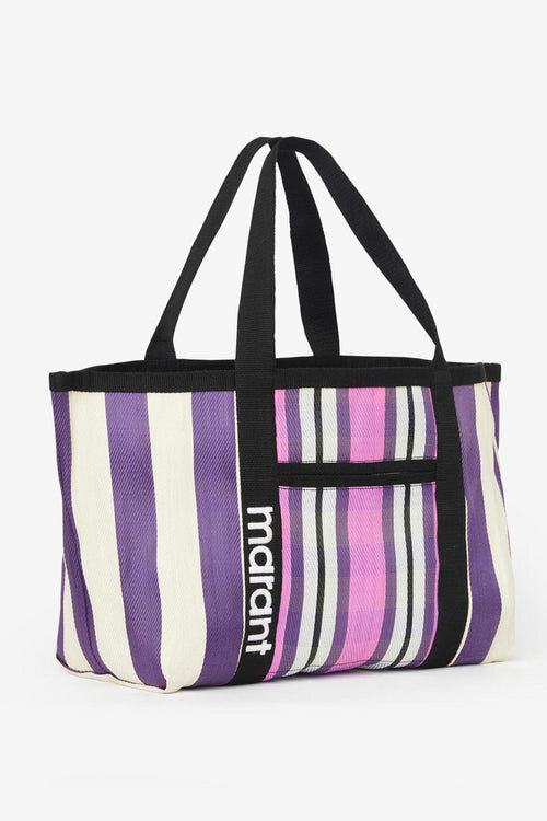 Darwen Striped Shoulder Tote Bag Darwen Striped Shoulder Tote Bag