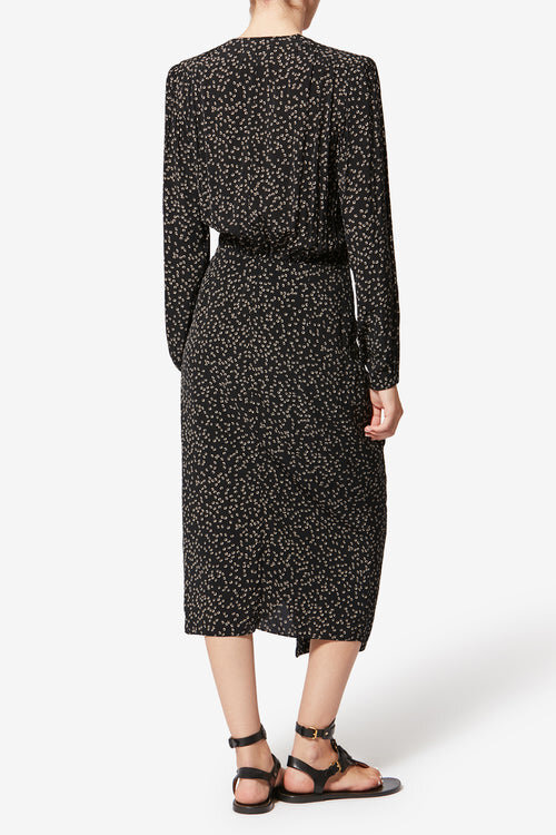 Daylia Flowing Origami Print Dress Daylia Flowing Origami Print Dress