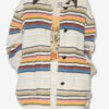 Dayvi Striped Wool Overshirt Coat