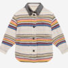 Dayvi Striped Wool Overshirt Coat