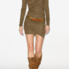 Denise Short Draped Jersey Dress Denise Short Draped Jersey Dress