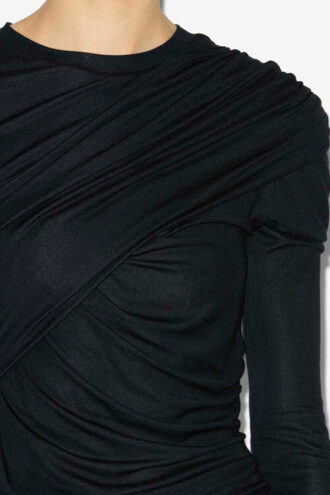 Denise Short Draped Jersey Dress