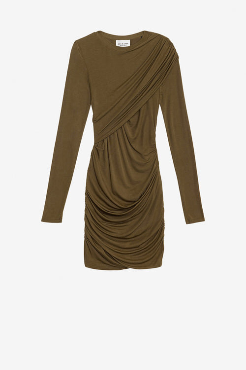 Denise Short Draped Jersey Dress Denise Short Draped Jersey Dress