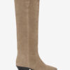Denvee Cowboy Boots in Suede Calfskin Leather