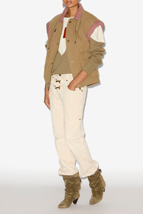 Desha Two-Toned Cotton Jacket Desha Two-Toned Cotton Jacket