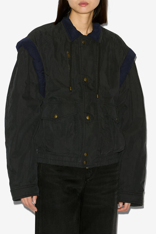 Desha Two-Toned Cotton Jacket Desha Two-Toned Cotton Jacket
