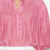 Destiny Smocked Blouse in Plain-Colored Cotton Voile Destiny Smocked Blouse in Plain-Colored Cotton Voile