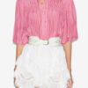 Destiny Smocked Blouse in Plain-Colored Cotton Voile Destiny Smocked Blouse in Plain-Colored Cotton Voile