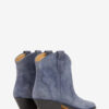 Dewina Suede Calfskin Leather Cowboy Boots