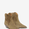 Dewina Suede Calfskin Leather Cowboy Boots