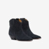 Dewina Suede Calfskin Leather Cowboy Boots