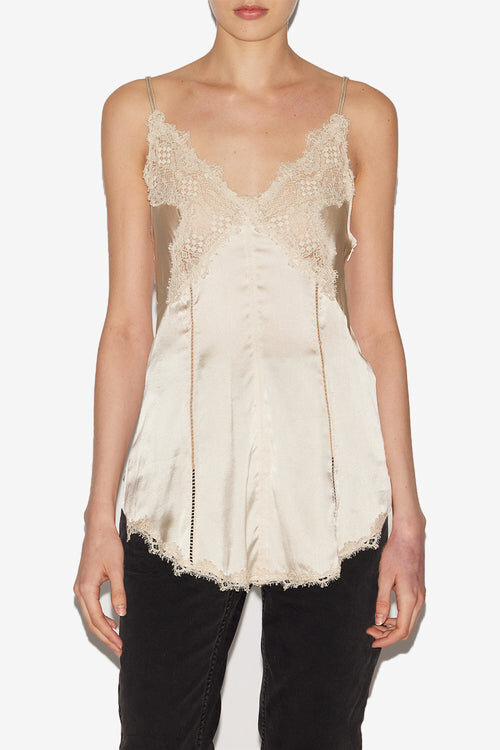 Diandra Satin and Lace Top Diandra Satin and Lace Top