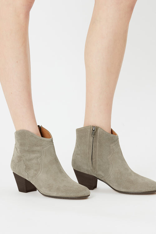 Dicker Suede Calfskin Leather Boots Dicker Suede Calfskin Leather Boots