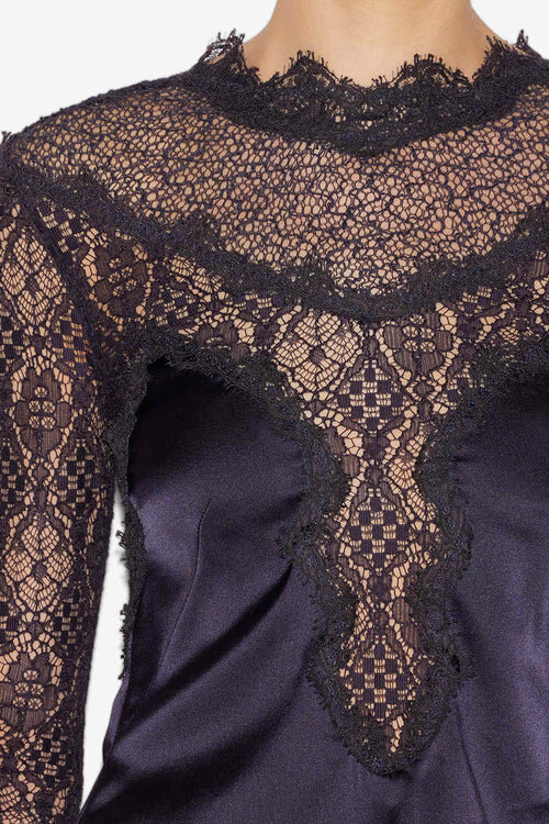 Diem Satin and Lace Top Diem Satin and Lace Top