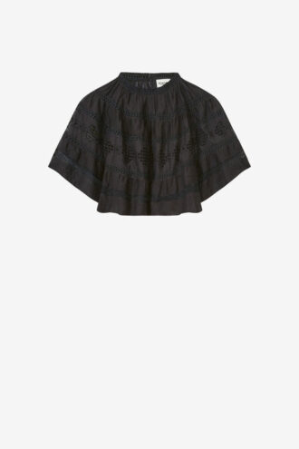 Dilama Openwork Cotton Voile Top